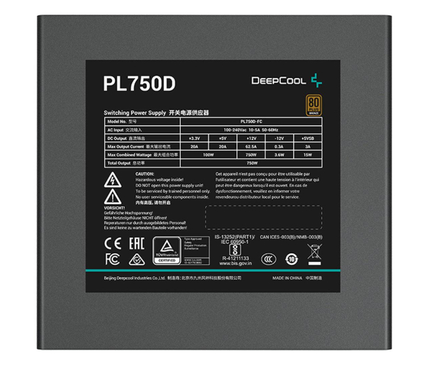 Deepcool PL750D 750W 80 Plus Bronze - 1278763 - zdjęcie 6